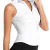 FEOYA Women's Full Zip Sleeveless Yoga Tank Top / Large