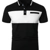LUJENGEFA Mens Two-Tone Golf Polo / Small