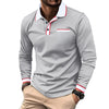 Men's Contrast Polo Golf Shirt with Pocket / XX-Large