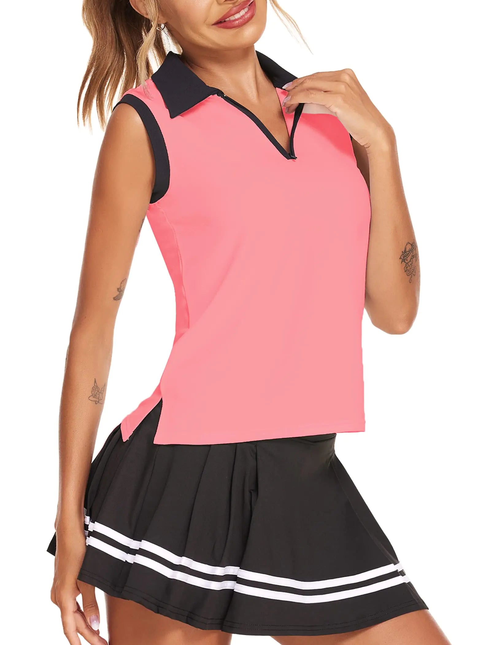Chic Women's Sleeveless Golf Polo / X-Small