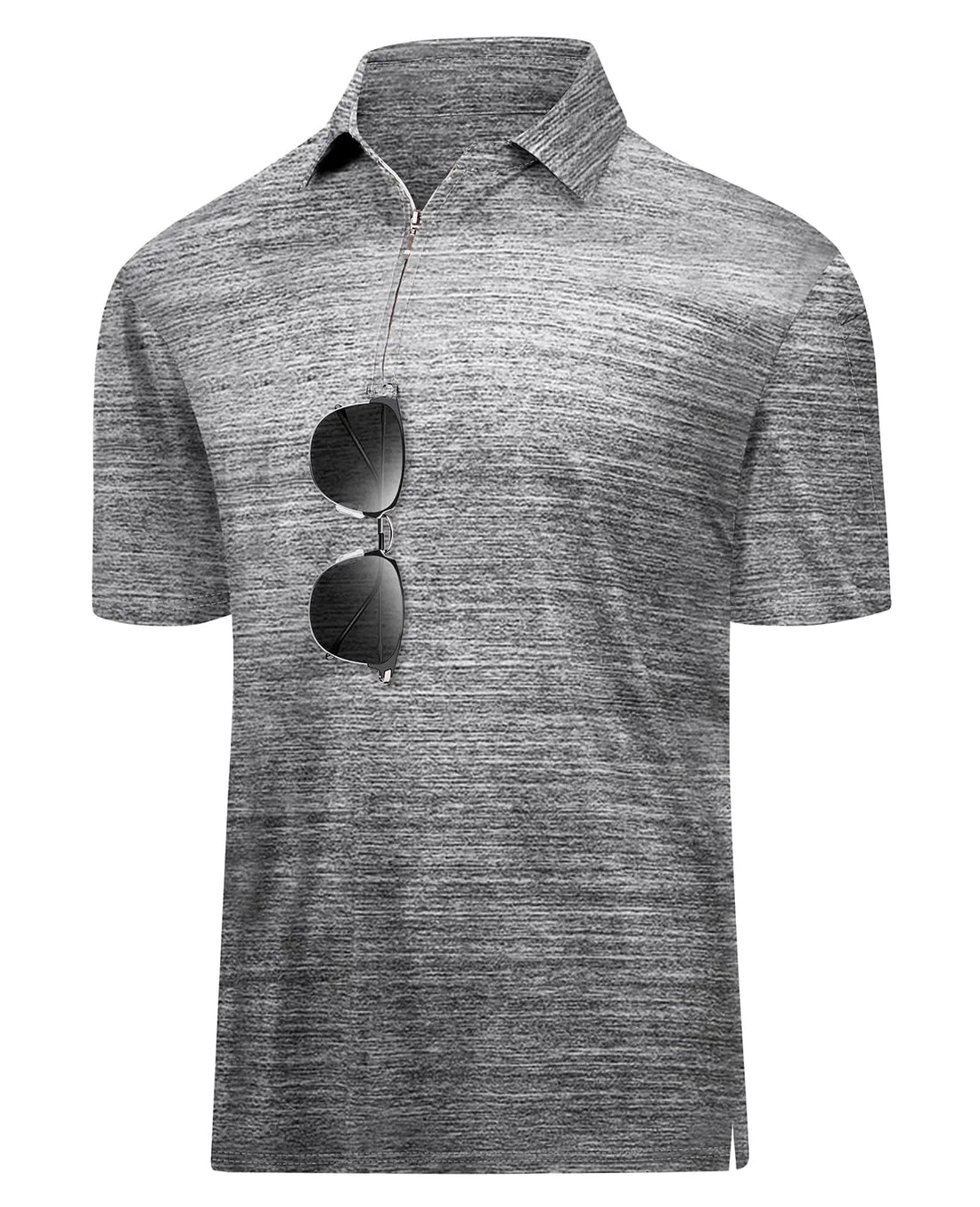 Hodaweisolp Men's Quick-Dry Athletic Golf Polo - Grey Light / X-Large