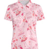 Flamingo Quick-Dry Golf Polo for Women / Medium