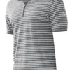 ZTN Men's Stripe Zip Polo - Moisture-Wicking Performance Golf Shirt / XX-Large