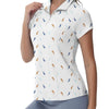 FlexFit Women's UV Guard Zip Polo Tee / Large
