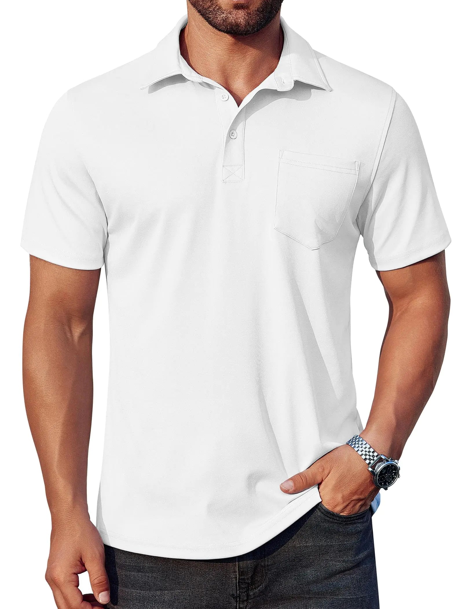COOFANDY Classic Mens Polo Golf Shirt / XX-Large