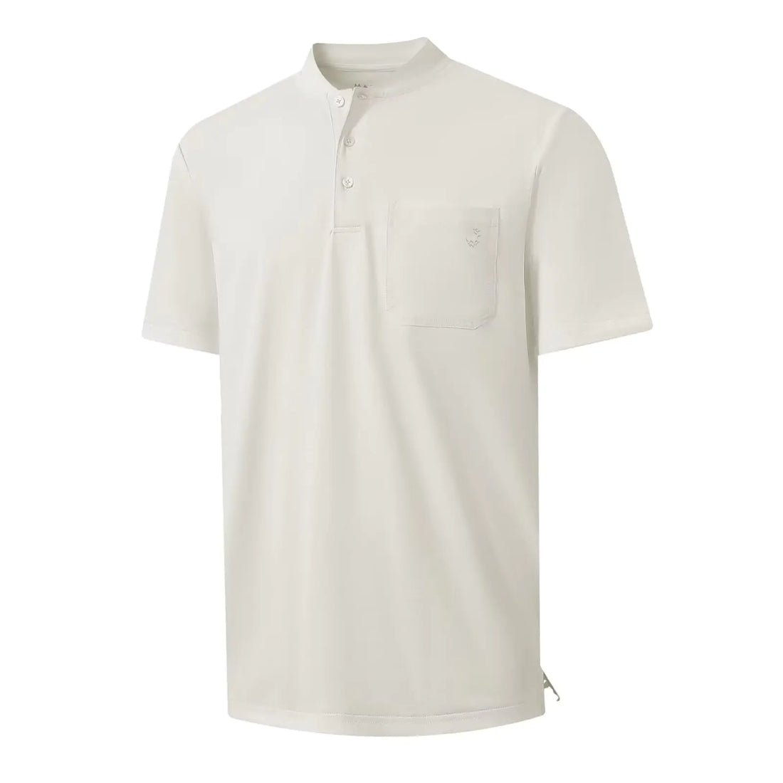 Rouen Men's Collarless Golf Henley Shirt - Moisture-Wicking, Short Sleeve  / XX-Large