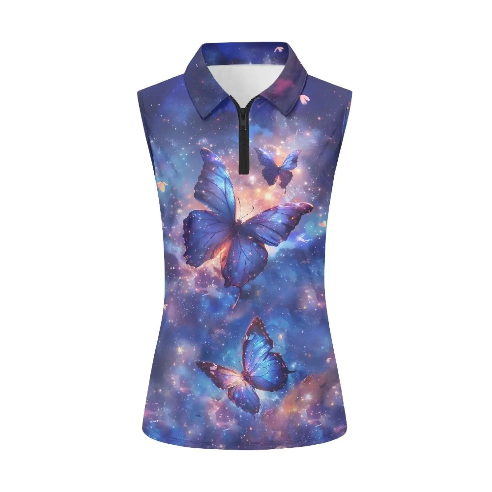 Galaxy Butterfly Sleek Women's Golf Tank Top / X-Large