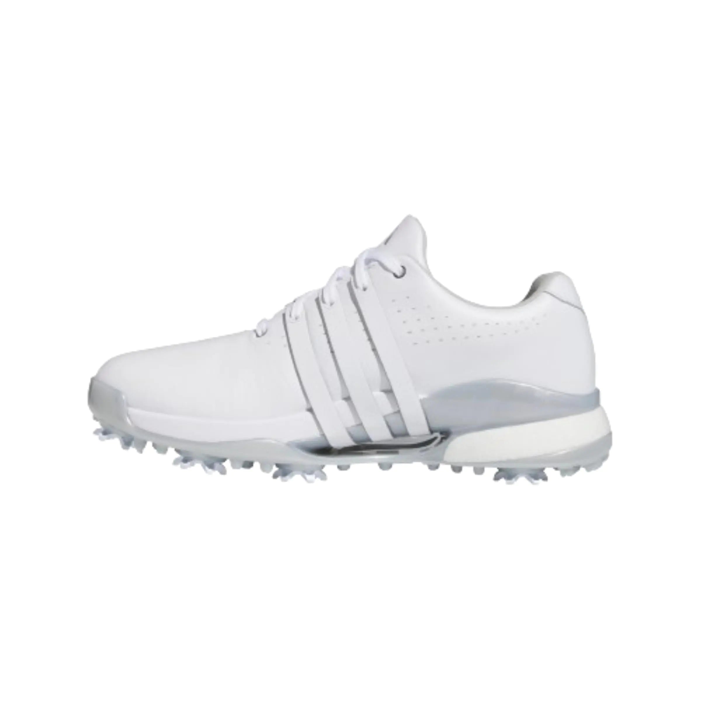 adidas Womens Tour360 Golf Shoes Footwear White/Core Black/Silver Metallic 7