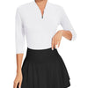 Soneven Women's Breathable 3/4 Sleeve Golf Polo / XX-Large