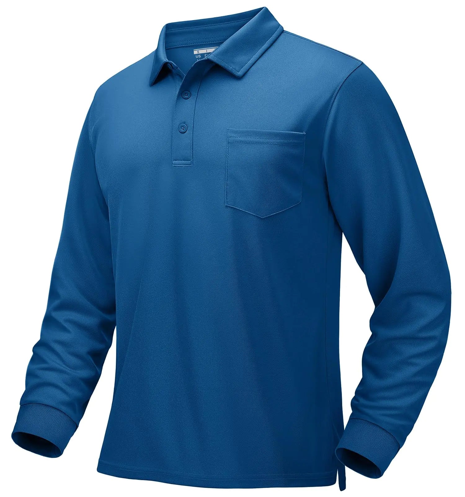MAGCOMSEN Men's Long Sleeve Polo with Pockets – Golf & Casual Wear / X-Large