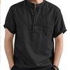 2024 Men's Summer Short Sleeve Cotton Linen Shirts