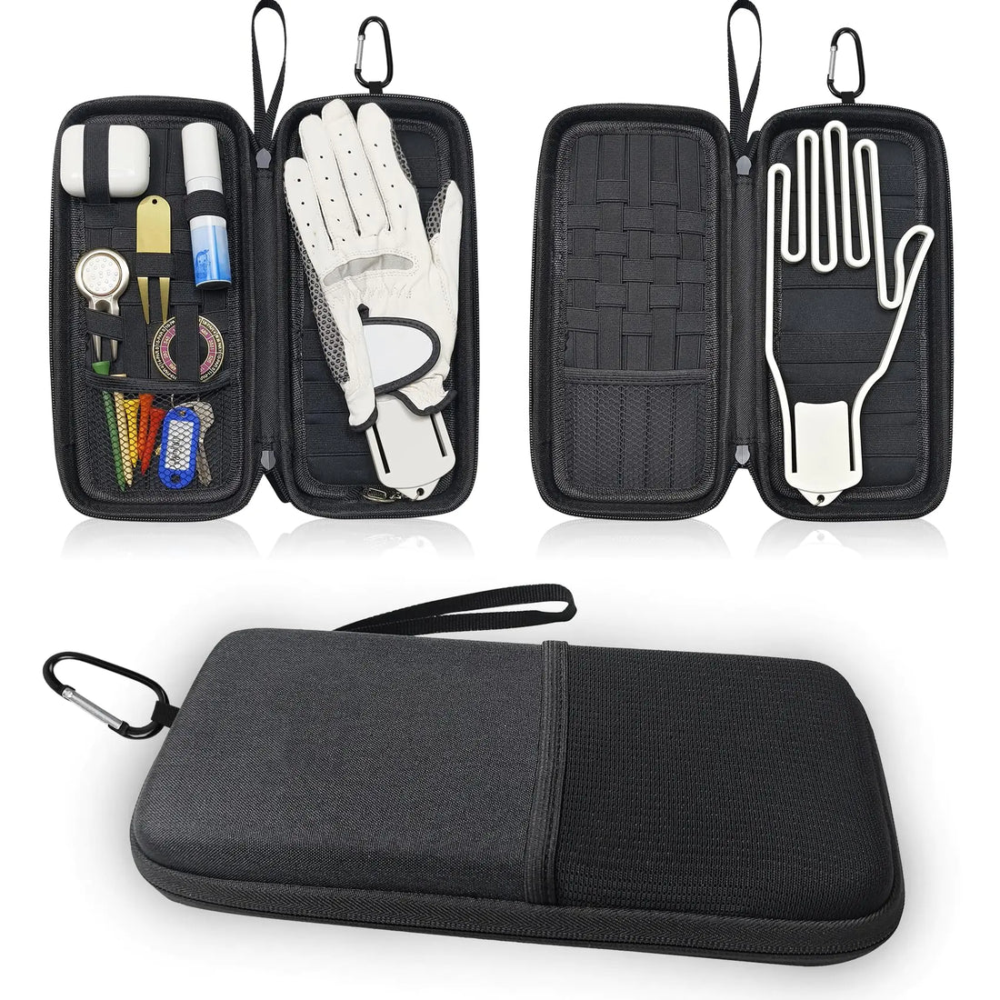 Golf Gear Organizer Case with Protective Hard Shell