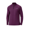 FlexiFit Men's Quarter Zip Golf & Sport Pullover - Wine Red / Medium