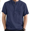2024 Men's Summer Short Sleeve Cotton Linen Shirts