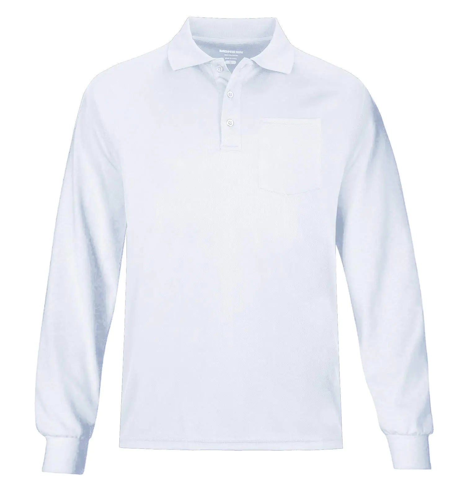 Men's Long Sleeve Dry Performance Golf Polo / 3X-Large