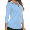 Skyline Sport Shirts for Women - Lightweight, Zip V-Neck for Golf / Medium