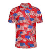 Patriotic Men's Golf Polo Shirts / Large