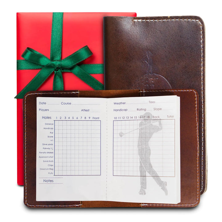 Luxury Leather Golf Scorecard Organizer – Fits 50 Rounds