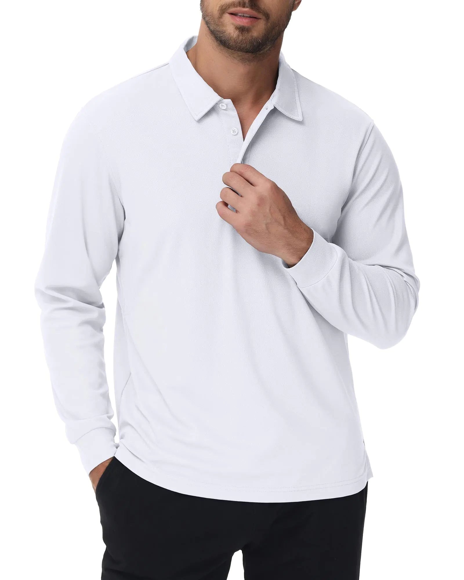 Polu Men's Lightweight Long Sleeve Polo / 3X-Large