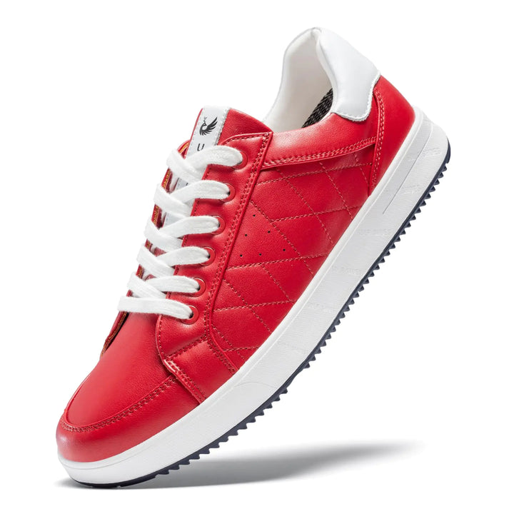 Mens Golf Shoes Professional Spikeless Leather Sneakers
