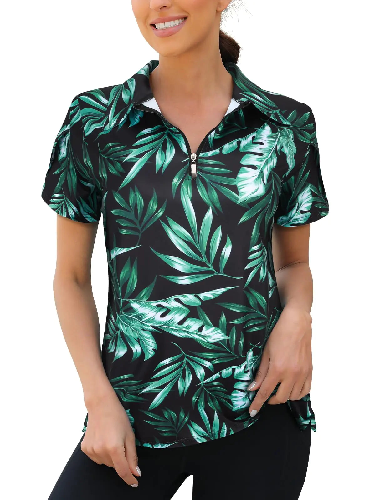 Viracy Zip-Up Tennis Tops for Women / Large