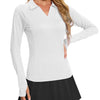 SwiftDry Women's UPF50+ Long Sleeve Golf Polos / Medium