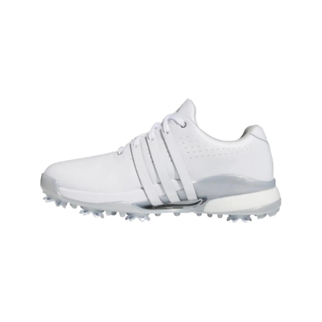 adidas Womens Tour360 Golf Shoes Footwear White/Core Black/Silver Metallic 7