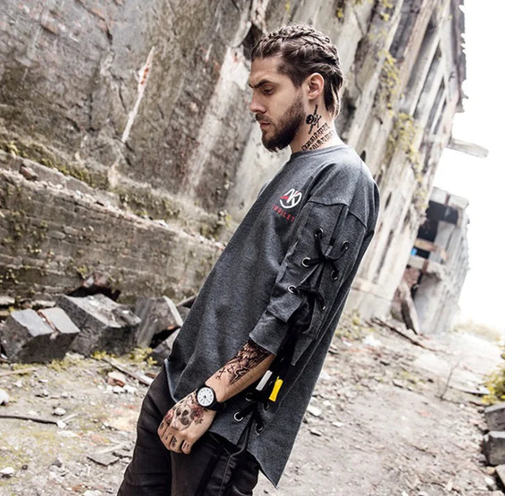 Hip Hop Men's Short Sleeve T-Shirts (5-Point Sleeve)