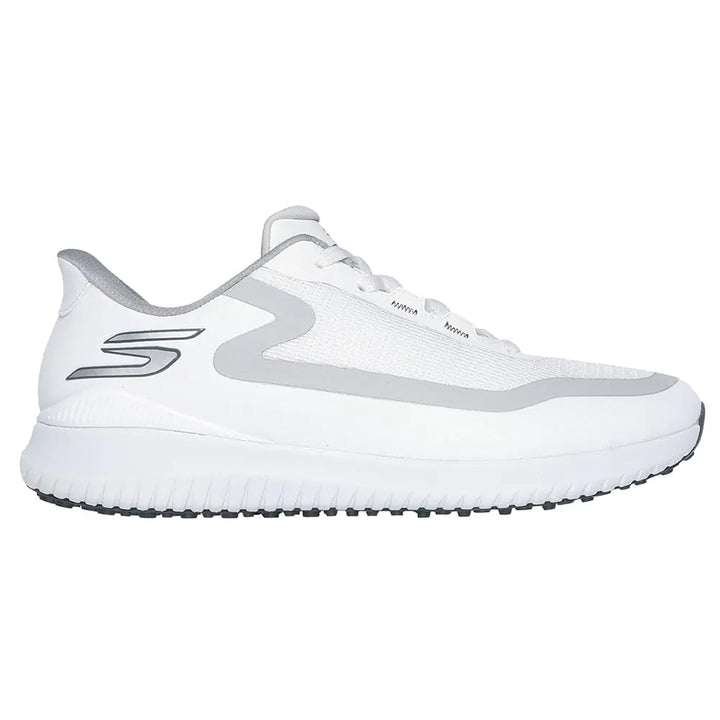 Skechers Men's Flite Golf Shoe Sneaker White/Gray / 9.5