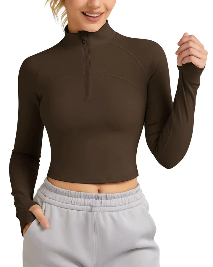 QUEENIEKE Women's Zip-Up BBL Workout Top / Small