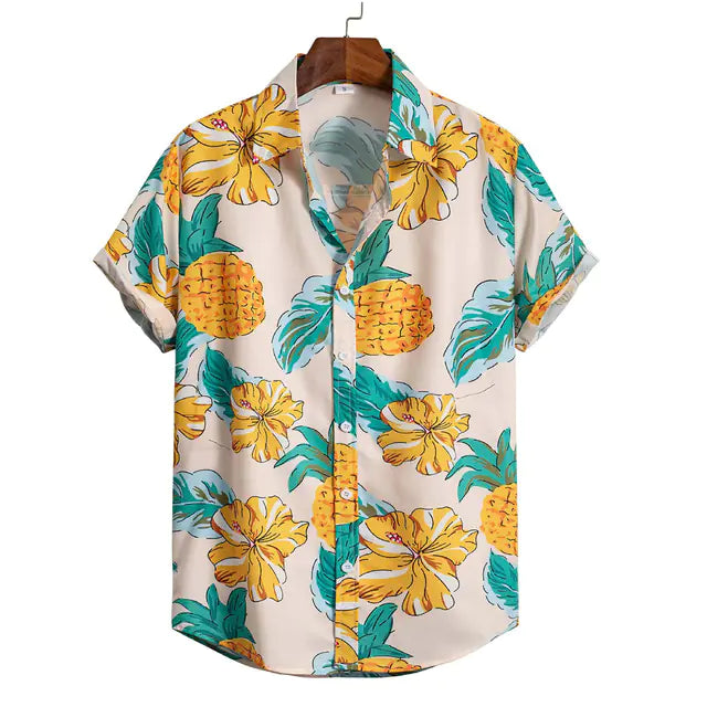 Men's Hawaiian Oversized Short Sleeve Summer Shirts