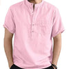 2024 Men's Summer Short Sleeve Cotton Linen Shirts