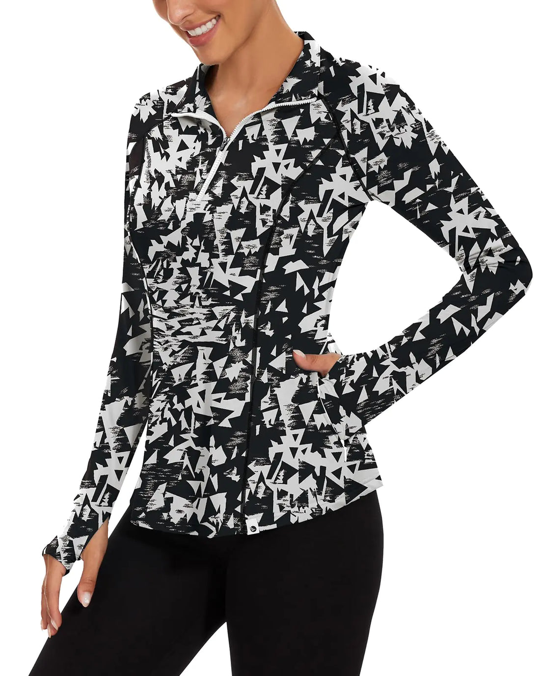 AceShot Women's Long Sleeve Golf Polo with Thumb Holes / Large