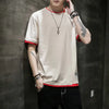Stylish Men's Summer Two-Piece Spliced Pullover T-shirts