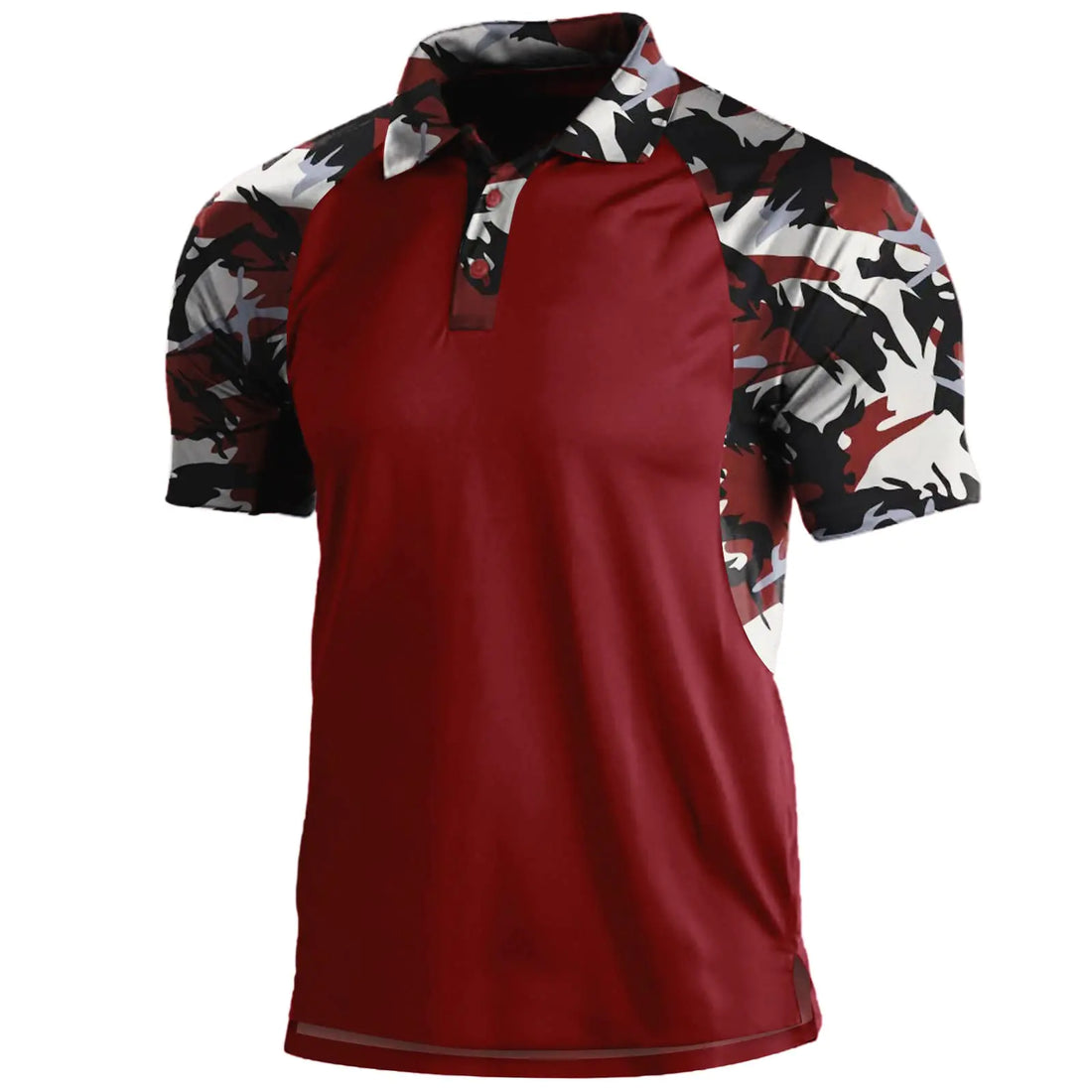Men's Tactical Camo Polo - Golf & Outdoor Moisture-Wicking Tee / Medium