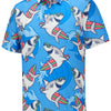 Mens Golf Polo Shirts Funny Shark Golf Shirts for Men Performance Moisture Wicking Quick Dry Athletic Short Sleeve Shirts Blue / XX-Large